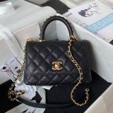 Replica Handle Matelasse 2Way AS2215 Shoulder Bag CAVIAR 19CM