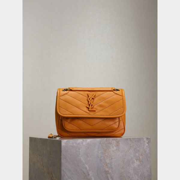 TOP YSL SAINT LAURENT NIKI Lambskin HANDBAG