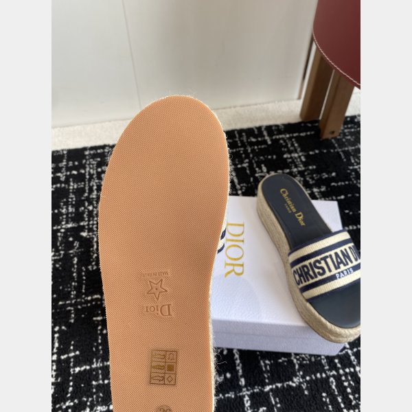 Luxury Dior Dway Platform Slide