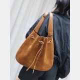 Fashion Designer Prada Flat 697941 suede Hobo bag