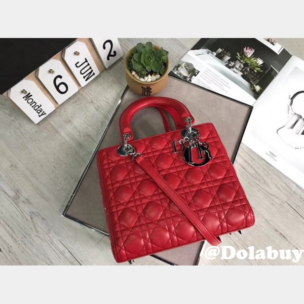 Fashion Christian Dior Lady Dior Top Quality 24CM Fake Bag