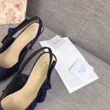 High Top Quality Replica Fashion Dior Navy Blue Tassel Shoes