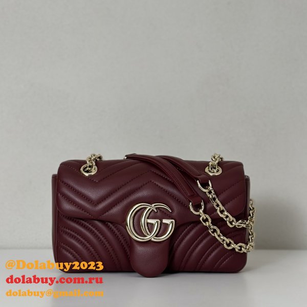 Gucci Designer 837280 GG Marmont Small Shoulder Bag