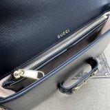 High Quality 752002 Horsebit Black 1955 Replica Gucci Designer Bag