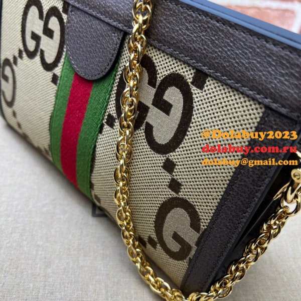 Gucci 503877 UK GG Supreme Ophidia Small Chain-Strap Shoulder Purses