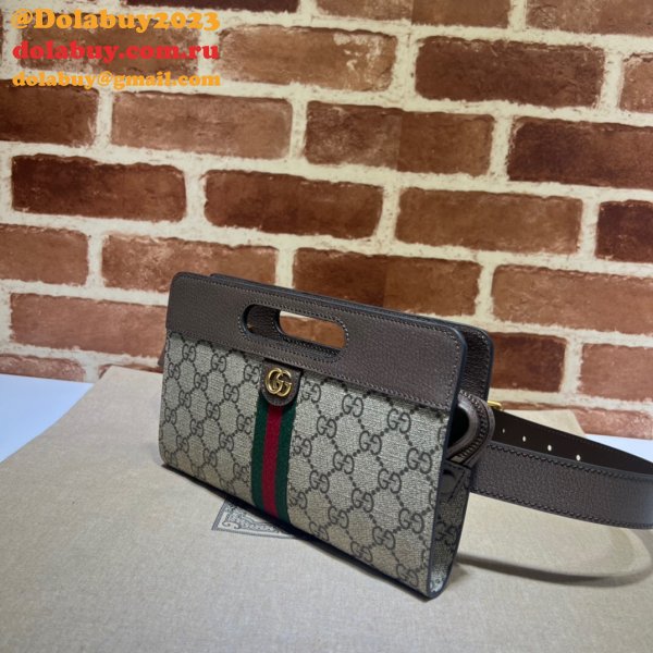 Gucci Replica Ophidia Ebony GG Supreme Belt 704196 Bag Store