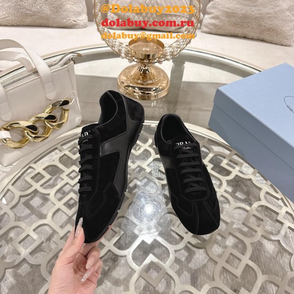 Top prada Suede sneakers
