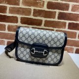 Gucci Copy 1955 Horsebit GG Supreme Shoulder 602204 Bag