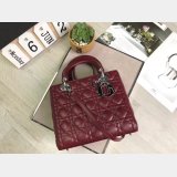 Fashion Christian Dior Lady Dior Top Quality 24CM Fake Bag