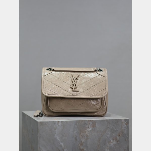To Buy Replica Best YSL Niki Oil wax leather Bags