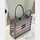 Luxury Miss Dior Allover 1:1 Mirror Book Tote pink