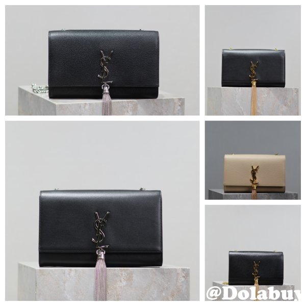 Top Quality YSL 354119 24cm Tassel KATE Bag