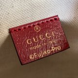 High Quality 647801 Doraemon x Gucci mini bucket red leather bag