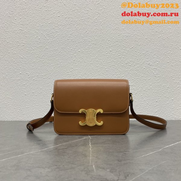 Celine TEEN TRIOMPHE BAG IN Shiny Calfskin