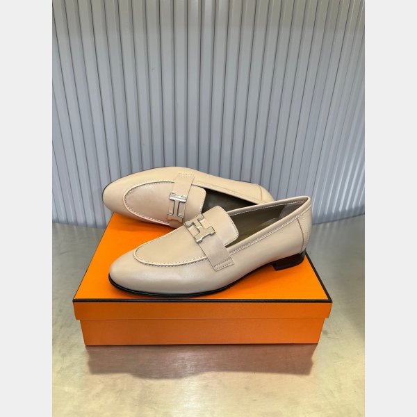 7 Star full leather loafer hermes shoes