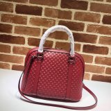 7 Star Gucci Top Quality Leather Convertible Micro GG Dome 449663 Bag