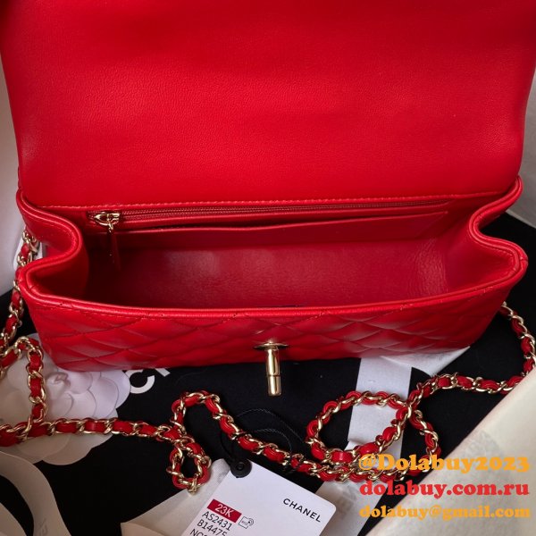 Duplicate AS2431 Flap Top Handle High Quality Replicas Bag