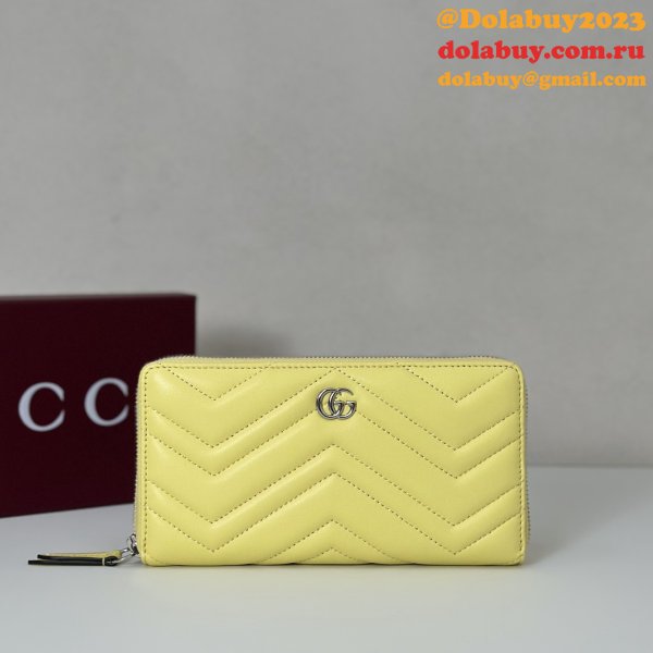 Replica Gucci GG Marmont Zip Around Wallet #837758 Bag