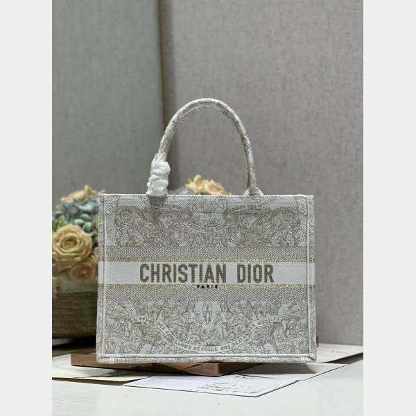 Best Book Tote Replica Christian Dior 1265/1286 Golden Flower Bag