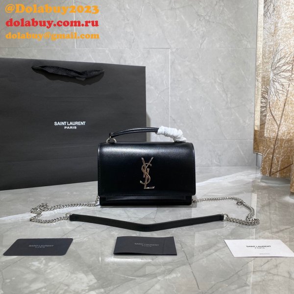 Buy Replica YSL Sunset 19cm Bags Online Black