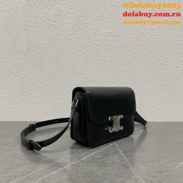 Celine TEEN TRIOMPHE BAG IN Shiny Calfskin