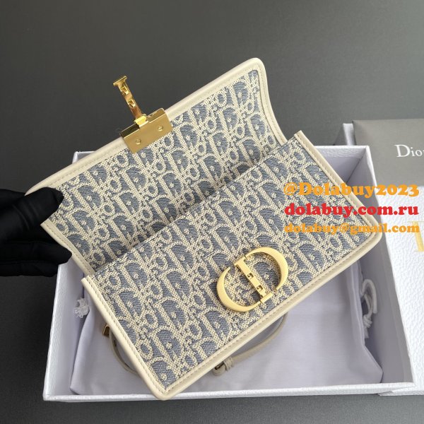 Top Dior 30 Montaigne East-West Bag with Chain
