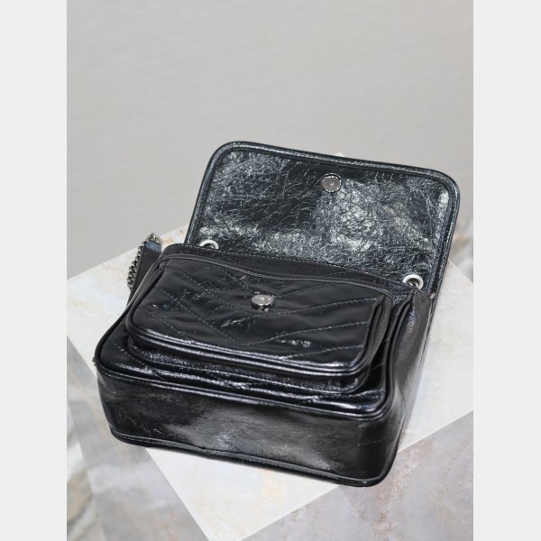 Best 7 Star Niki YSL Replicas High Quality Oil wax leather Bags