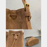 Top Quality 1:1 Mirror Prada Suede Bucket Bag 1BE079