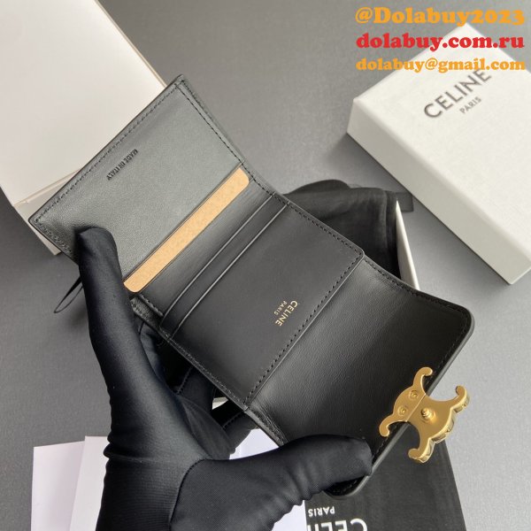 High Quality Fashion CELINE TRIOMPHE short wallet