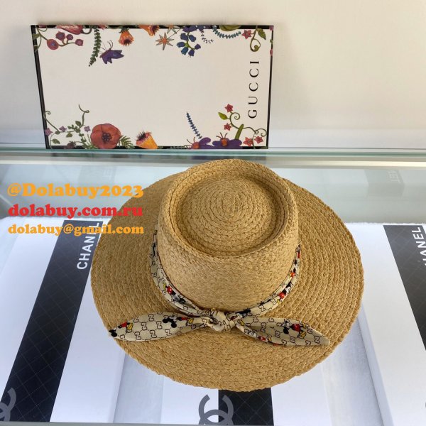 Gucci Replica 2020 Mickey Ribbon Raffia UK Hat