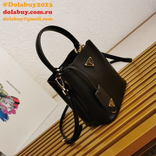 Platinum Prada 1BA373 Panier Saffiano Leather Perfect Replica Bag