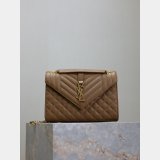 Top Quality Yves Saint Laurent Caviar Leather Envelope Bag