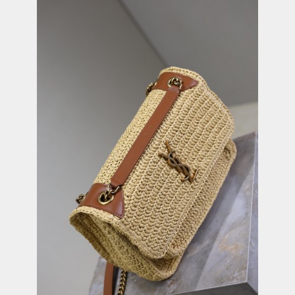 Buy Best YSL Replicas Niki Raffia Woven Bag