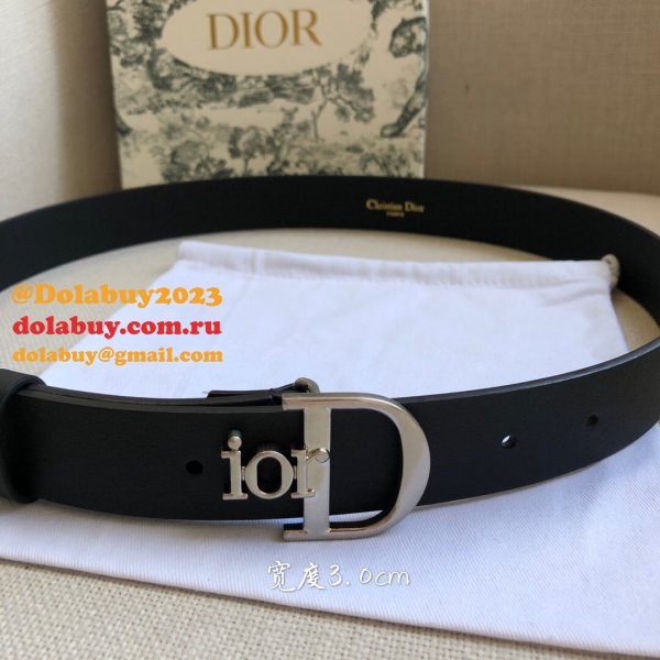 High Quality Christian Dior AAA Belts red/black/brown 30mm Cheap