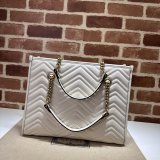 Tote GG Marmont White/Black 779724 Gucci Replica Bag