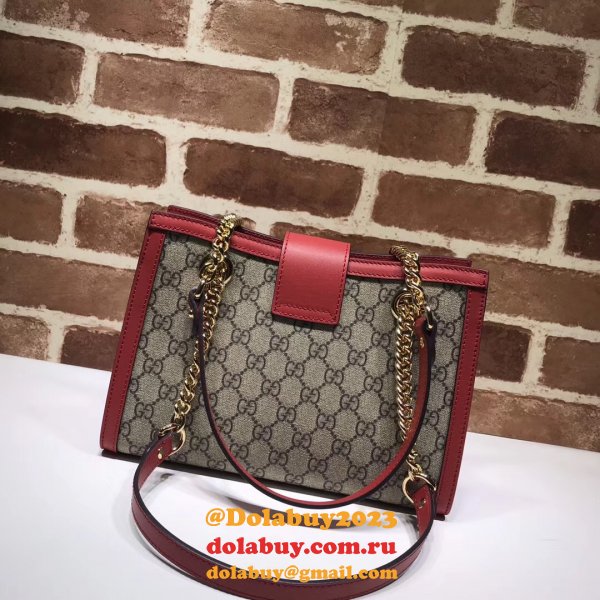 UK Gucci Replica GG Supreme Padlock Small Shoulder 498156 Bag