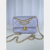 Top Quality CC Shiny Lambskin Crossbody Bag AS4986