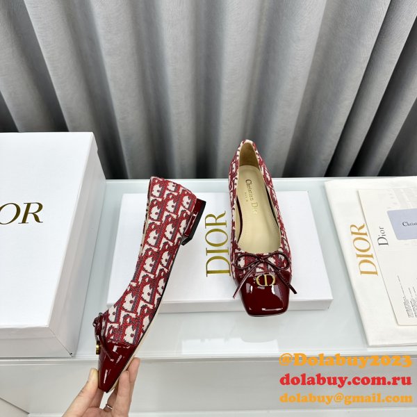 Duplicate DIOR D-Doll  BALLET FLAT Designer