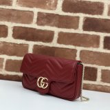 Gucci Replica GG Marmont Mini Crossbody Luxury 751526 Red Bag