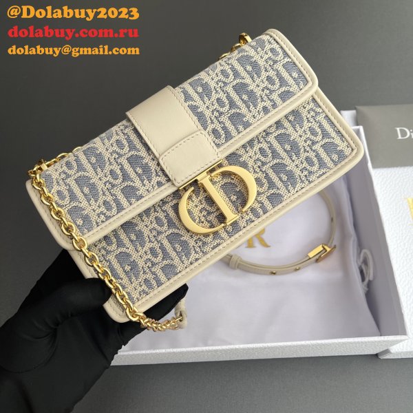 Top Dior 30 Montaigne East-West Bag with Chain