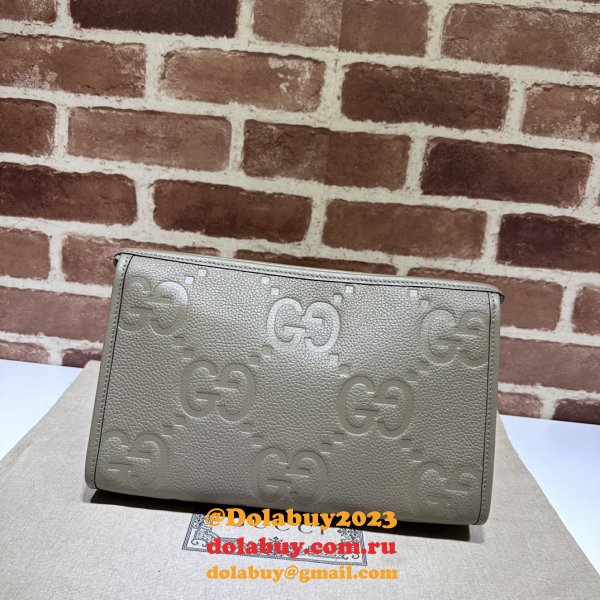 Sale 1:1 Gucci Jumbo GG Pouch 739490 Replica Handbag