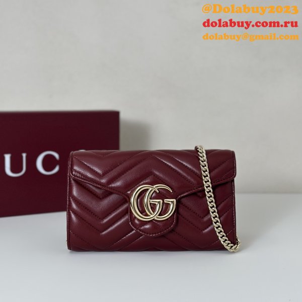 Gucci GG Marmont Wallet On Chain High Quality 837745 Bag