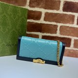 Designer Gucci Replica 676155 GG wallet with chain aaa leather