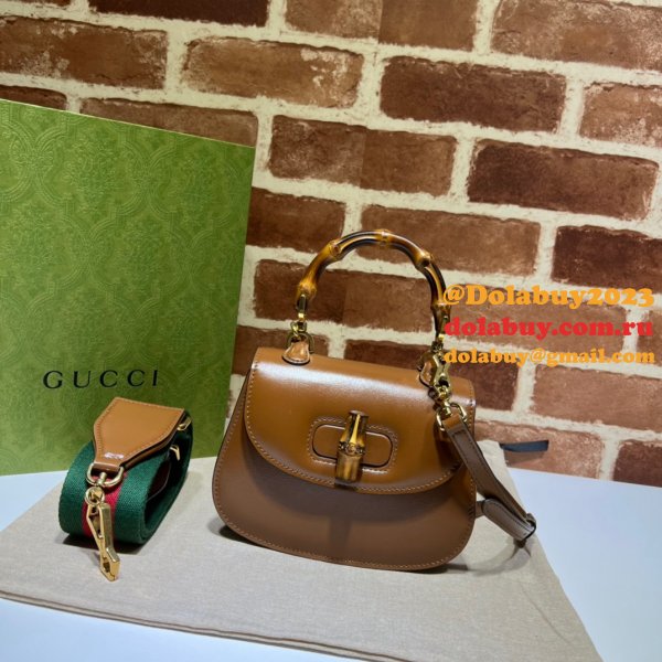 1:1 Replica Gucci Fashion 686864 Mini top handle bag with Bamboo