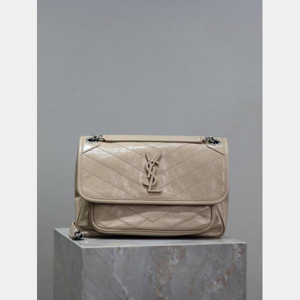 To Buy Replica Best YSL Niki Oil wax leather Bags