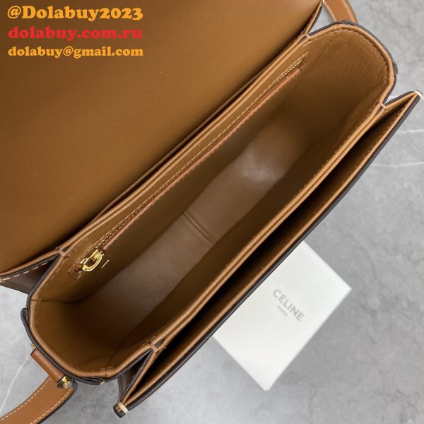 Celine TEEN TRIOMPHE BAG IN Shiny Calfskin