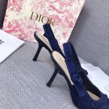 High Top Quality Replica Fashion Dior Navy Blue Tassel Shoes