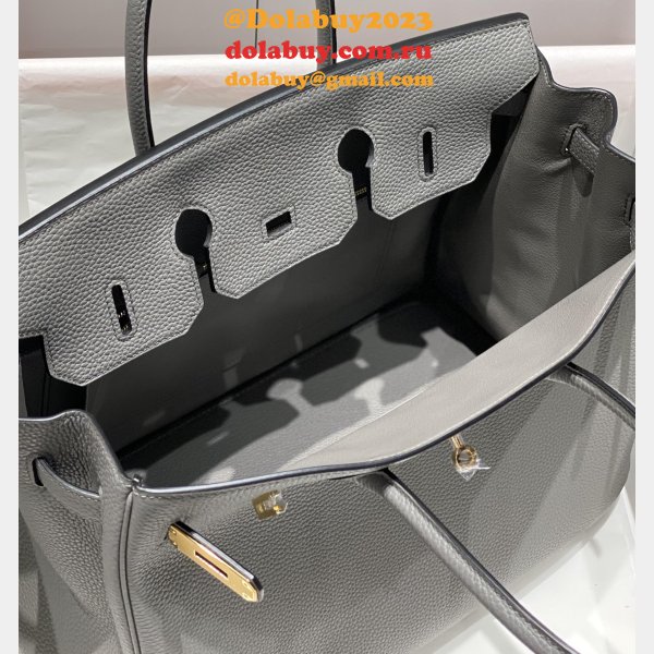 Hermes Birkin 35cm Togo leather Handbags Cumulonimbus Gray