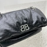 Top Quality Best Balenciaga Le Monaco Wax Leather Chain Bag