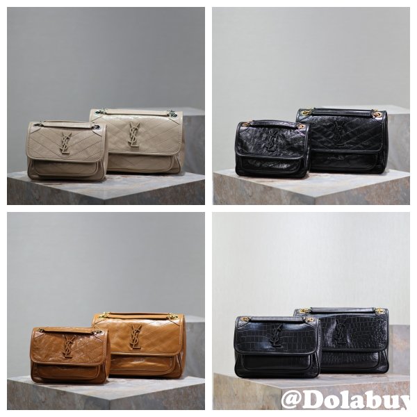 To Buy Replica Best YSL Niki Oil wax leather Bags